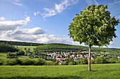 The village of Engenhahn in the Taunus, Niedernhausen, Hesse, Germany