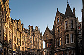 Cockburn Street in der Altstadt von Edinburgh, City of Edinburgh, Schottland, Großbritannien
