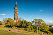 Nelson Monument on Carlton Hill, Edinburgh, City of Edinburgh, Scotland, UK