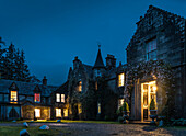 Ardanaiseig Castle Hotel am Abend, Kilchrenan, Argyll and Bute, Schottland, Großbritannien