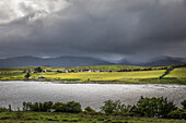 Coastal landscape near Loch Brascadale, south Dunvegan, Isle of Skye, Highlands, Scotland, UK