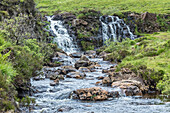 Waterfalls at Fairy Pools, Isle of Skye, Highlands, Scotland, UK