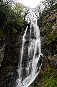 Famous Makhuntseti waterfall in mountain Adjara region of Georgia