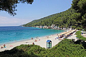 Kastani Strand an der Südküste der Insel Skopelos, Nördliche Sporaden, Griechenland