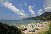 Milia Strand an der Südküste der Insel Skopelos, Nördliche Sporaden, Griechenland