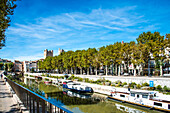 Narbonne, Frankreich Provence, Promenade, am Canal du Midi