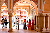 Indien, Jaipur, Rajasthan, Besuch im Stadtpalast, heute Museum