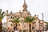 Valencia , Silk Exchange , an ornate , historical building , near the Great Market , Spain