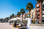 Vilayoyosa , the colorful town of the Costa Blanca , in the midday rest , the siesta , Spain ,