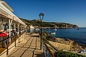 Restaurant with panoramic sea views, Sant Elm, Mallorca, Spain