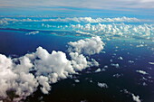 Aerial photo of the Exumas Cays, Bahamas
