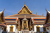 Wat Phra Kaeo, der buddhistische Tempel des Königs, Großer Palast Bangkok, Thailand, Asien   