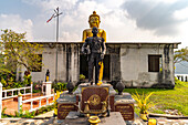 Der grosse Buddha des Wat Ao Salat auf der Insel Insel Ko Kut oder Koh Kood im Golf von Thailand, Asien  