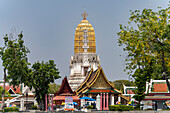 Prang des buddhistischen Tempel Wat Phra Si Rattana Mahathat in Phitsanulok, Thailand, Asien
