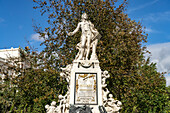 The Mozart Monument in the Burggarten, Vienna, Austria, Europe