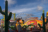 Amusement ride Sombrero in the amusement park in the Prater, the Wurstelprater in Vienna, Austria, Europe