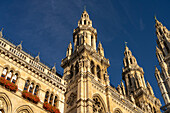 Detail of Vienna City Hall, Vienna, Austria, Europe