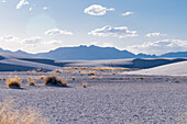 Gypsum dunes landscape of White Sands National Monument in New Mexico.