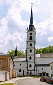 Church of St. Sv. Bartoloměje in Frymburk nad Vltavou on the Lipno Dam in the Moldau Valley in the Czech Republic