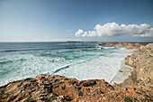 Meerblick an der Küste, Algarve, Portugal