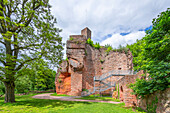 Castle ruins of Burg Nanstein, Landstuhl, Rhineland-Palatinate, Germany