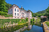 Schloss Weilerbach bei Bollendorf an der Sauer, Sauertal, Bollendorf, Eifel, Rheinland-Pfalz, Deutschland
