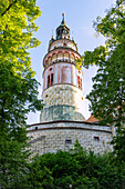 Schlossturm, Český Krumlov, Südböhmen, Tschechien