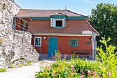 Egon Schiele garden house in Český Krumlov in South Bohemia in the Czech Republic