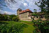 Burgpreppach Castle in the Haßberge Nature Park, Burgpreppach market near Hofheim i. Ufr, Hassberge district, Lower Franconia, Franconia, Bavaria, Germany