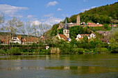 View of the old town of Gemünden am Main, Main-Spessart district, Lower Franconia, Franconia, Bavaria, Germany