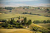 Val d'Orcia, traditional dwelling, Tuscany, Italy