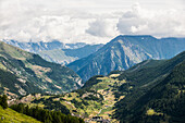 Mountain landscape on italian alps, La Thuile, Aosta Valley, Italy