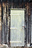 Nesbru, Norwegen, Tür aus Holz