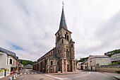 Exterior view of the Saint Martin church in Yport, Normandy, France