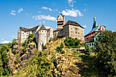Loket Castle on the Eger River in Loket, West Bohemia, Czech Republic