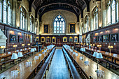 Balliol College Dining Hall, University of Oxford, Oxford, Oxfordshire, England, United Kingdom, Europe