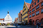 Rothenburg ob der Tauber, Marktplatz mit Rathaus, Trinkstube, romantische Straße, Bayern, Deutschand,