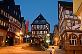Marktplatz in der Altstadt von Wetzlar, Hessen, Deutschland