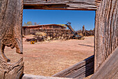 Farming tools of the Pima Point trading post in Ganado, Arizona.