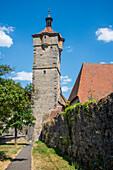 Blade Tower in Rothenburg ob der Tauber, Middle Franconia, Bavaria, Germany