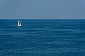 Sailing boat on the Baltic Sea, Rügen Island, Mecklenburg-Western Pomerania, Germany
