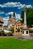 Cathedral Square and Baroque Cathedral, Brixen, Südtirol, Bolzano district, Italy