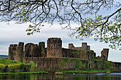 Great Britain, Wales, Caerphilly castle near Cardiff