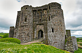 Great Britain, Wales, Carmarthenshire, Kidwelly castle near Tenby