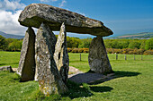 Great Britain, Wales, Preseli Hills, Pentre Ifan, megalithic portal tomb, 5000 years old
