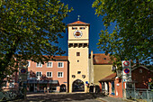 Das Stadttor Donautor in Kelheim, Niederbayern, Bayern, Deutschland