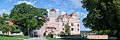 Die Cadolzburg, Besitz der Hohenzollern, wurde nach 1970 rekonstruiert, Bayern, Deutschland
