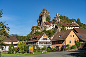 Tüchersfeld in der Fränkischen Schweiz, Stadt Pottenstein, Bayern, Deutschland  