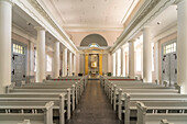 Interior of St. Mary&#39;s Church in Husum, Nordfriesland district, Schleswig-Holstein, Germany, Europe