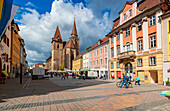 Martin Luther Square in Ansbach, Bavaria, Germany